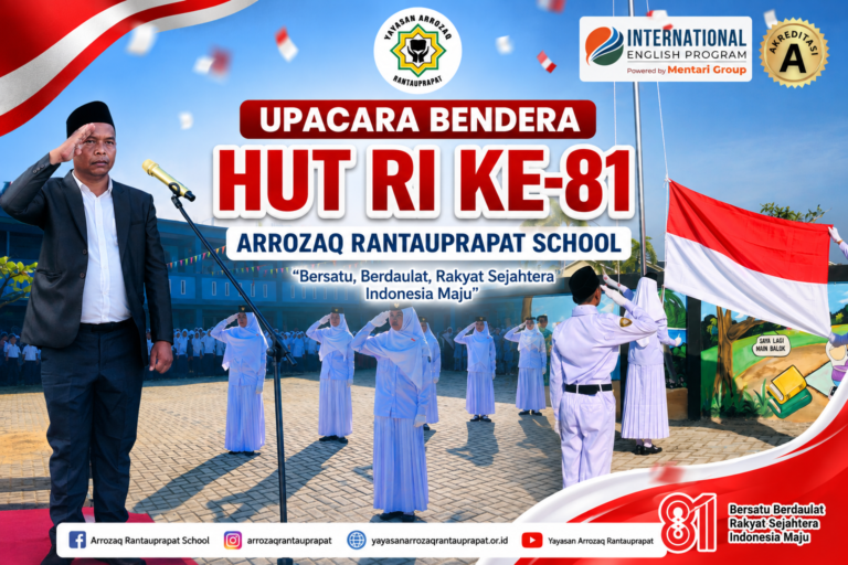 Yayasan Arrozaq Rantauprapat Gelar Upacara Bendera Peringatan HUT RI ke-81